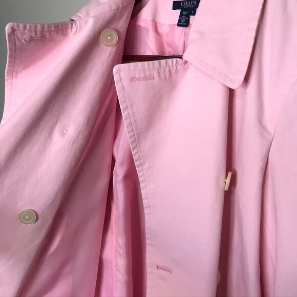 Chaps Pink Double-Breasted Women's Jacket - Picture 7 of 9